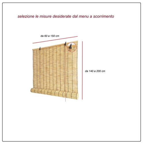 Tapparella bambu parasole - tapparella,